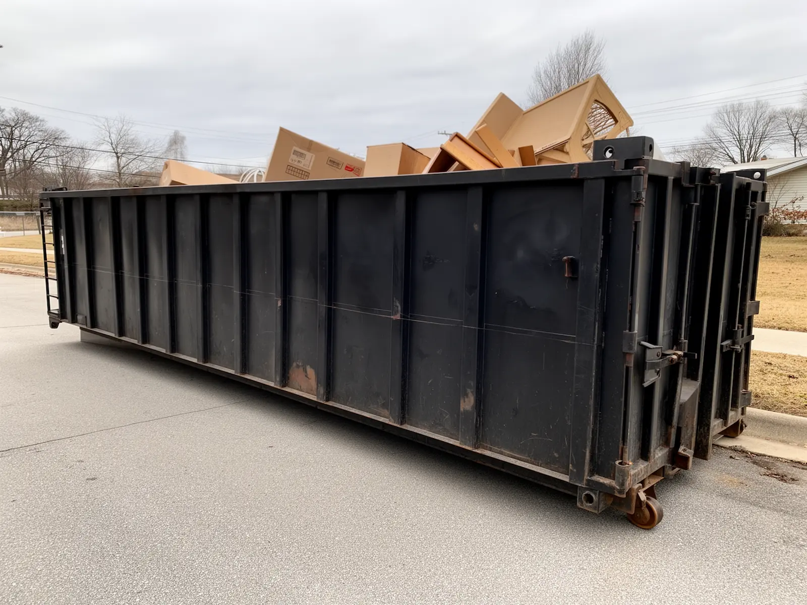 Roll-off dumpster from Alder Basin Dumpster Rental in Boulder, CO